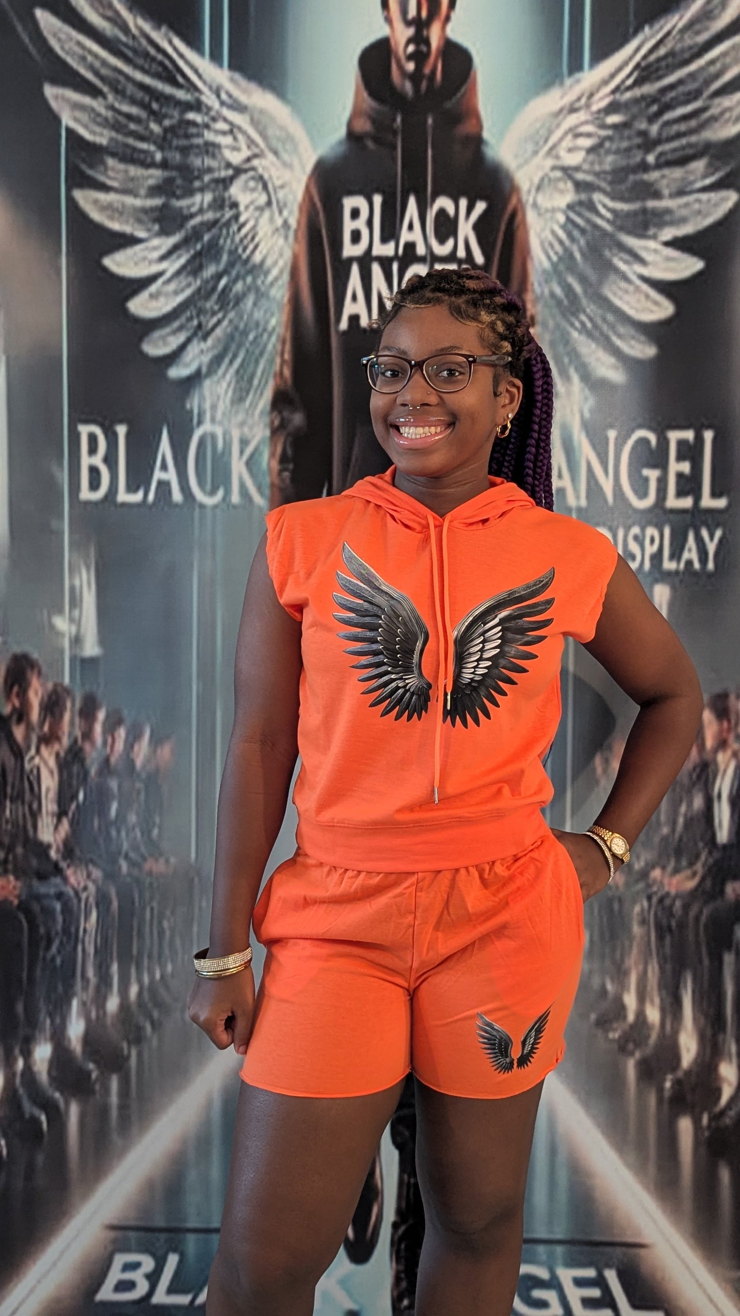 Black Angel Women's Short set