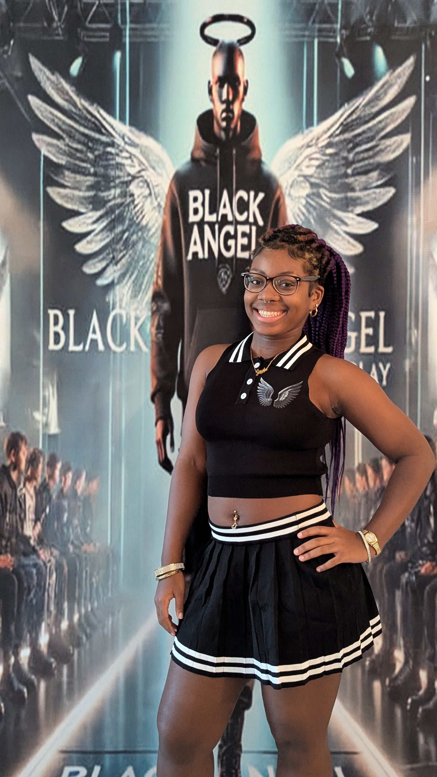 BLACK ANGEL MINI SHIRT SET