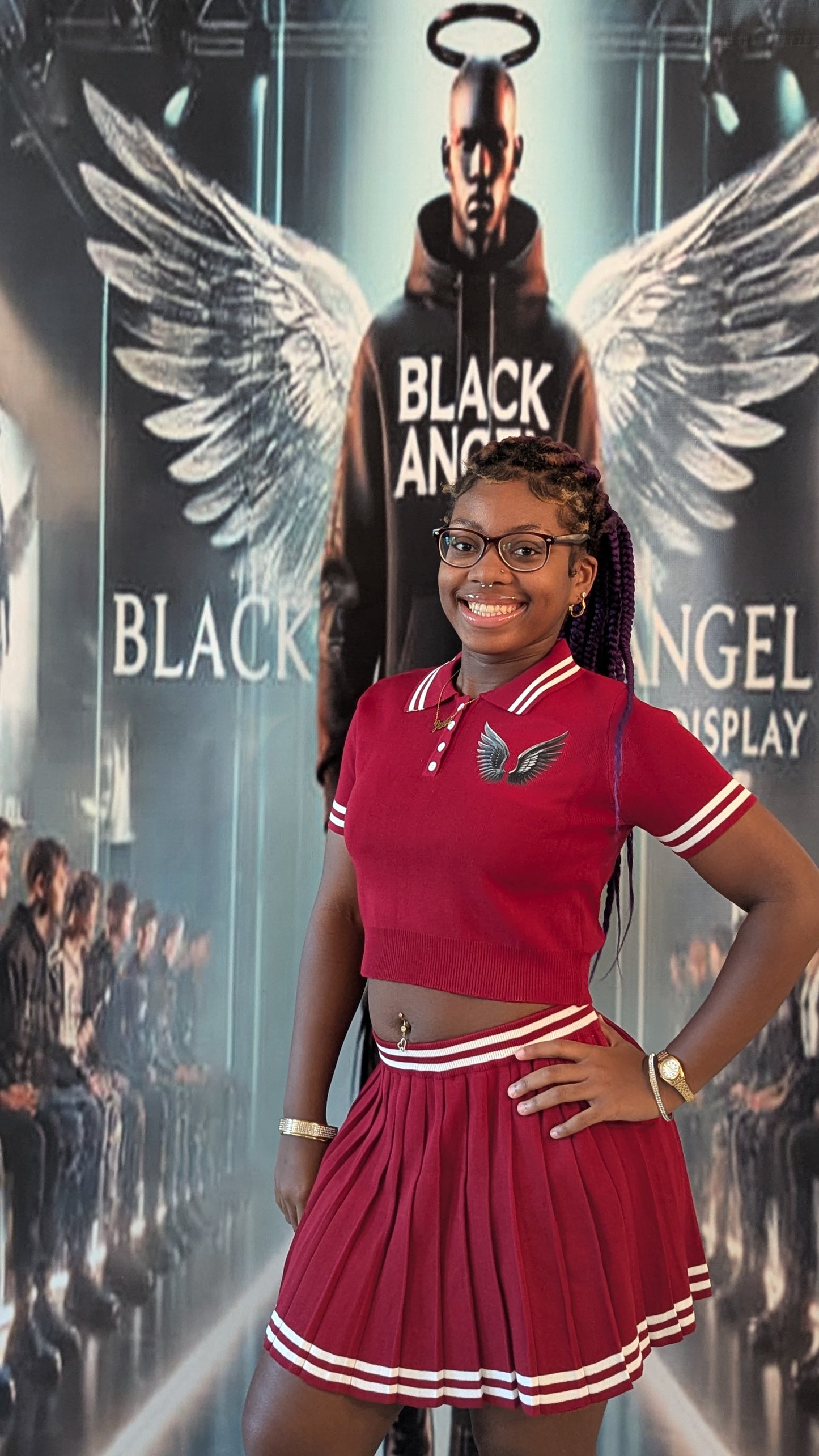 BLACK ANGEL MINI SHIRT SET