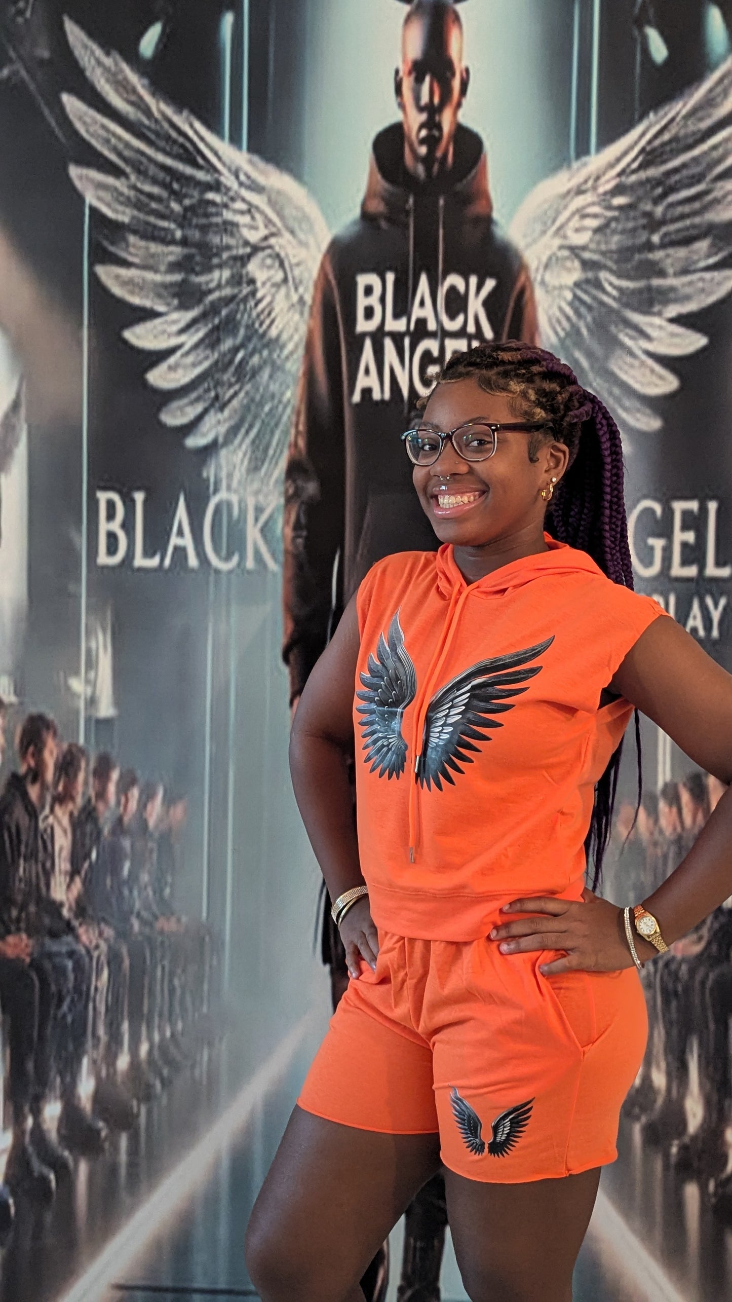 Black Angel Women's Short set
